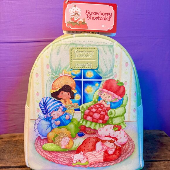 Loungefly Strawberry Shortcake Mini Backpack Collectible - Picture 1 of 4